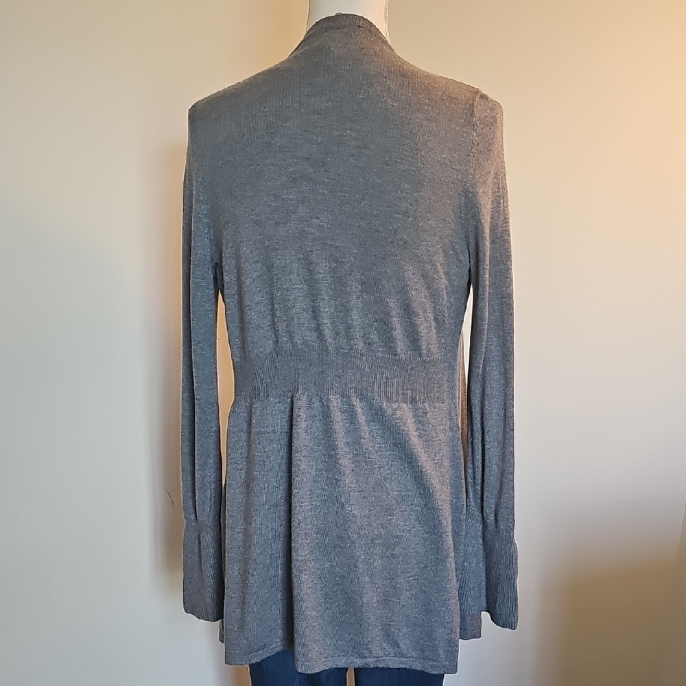 Whbm Gray Open Front Women's Sweater - image 4